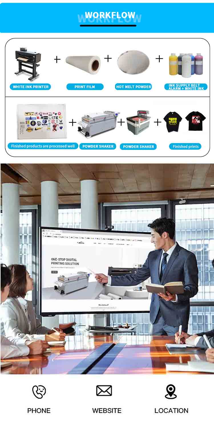 dtf shaker dryer machine workflow