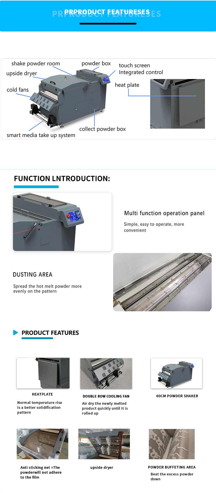 Details of dtf shaker 