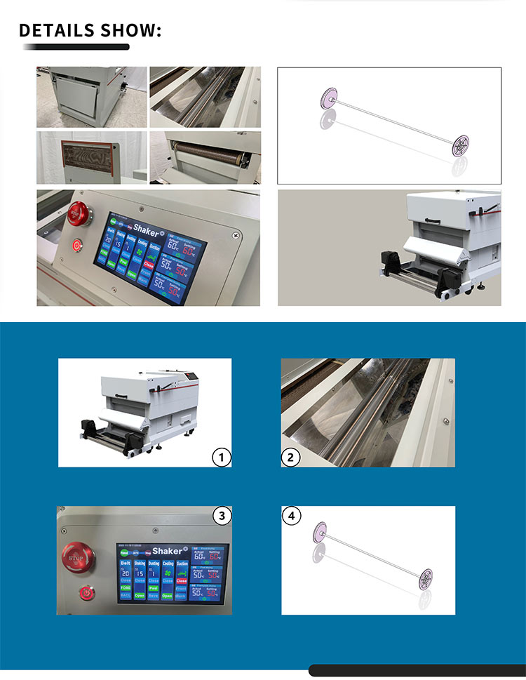 Detail of dtf shaker