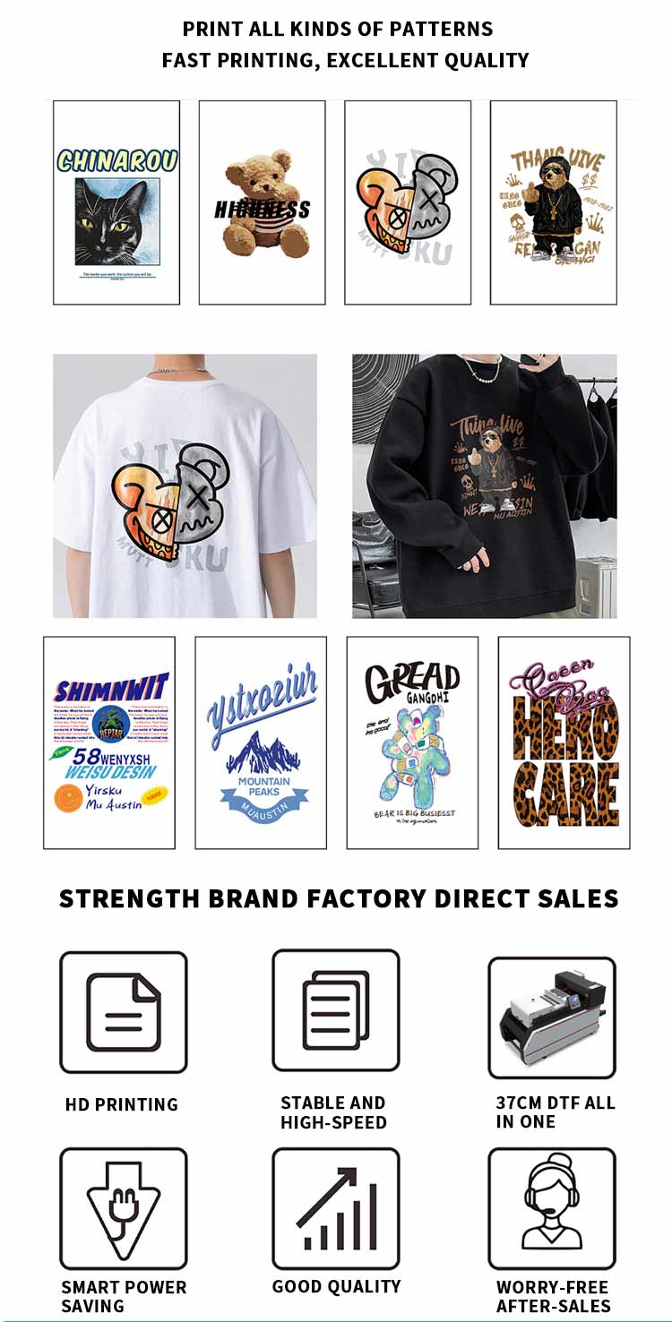 Application of A3 dtf printer all in one