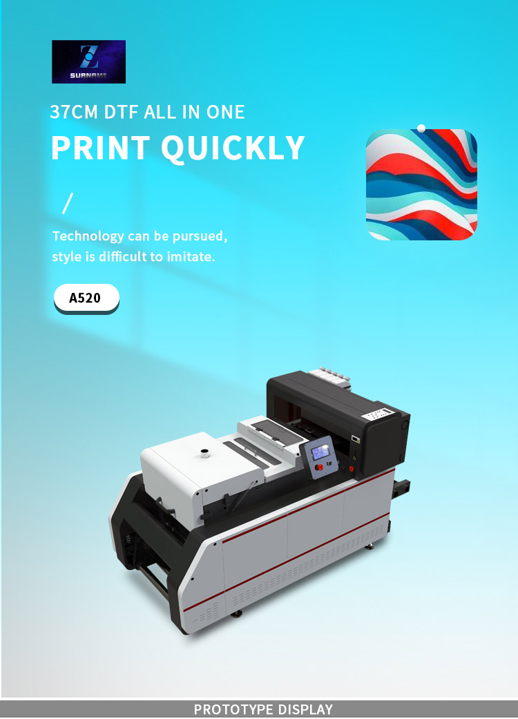 A3 dtf printer with shaker in one